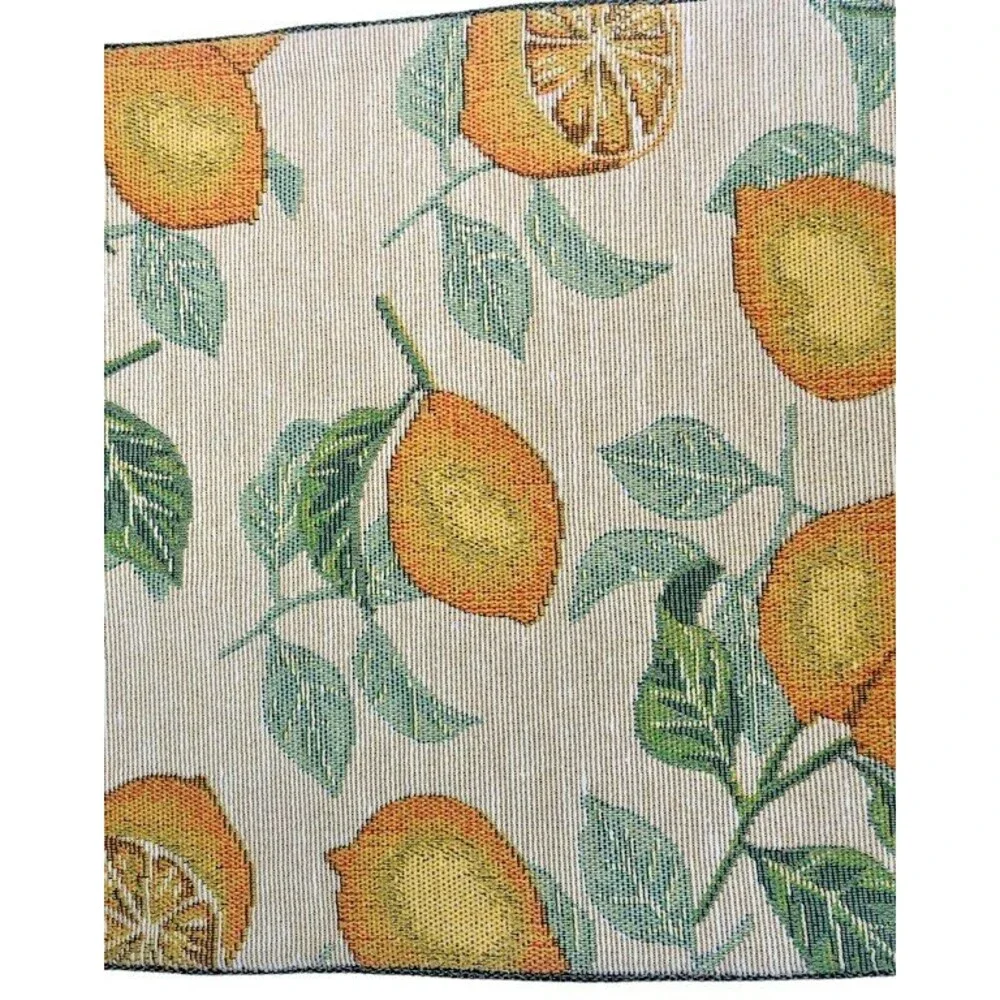 Lemons Placemats Tapestry Satin Backed 13x18
